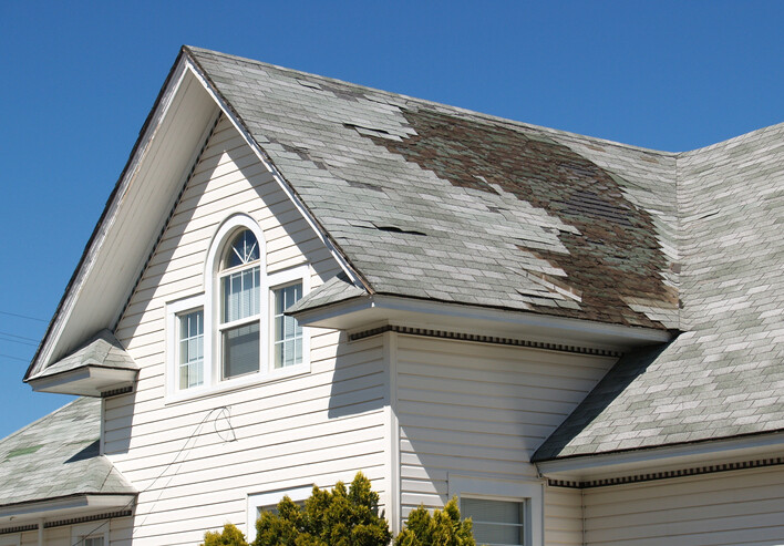 Roof repair after storm damage by Sky Energy Home Solutions